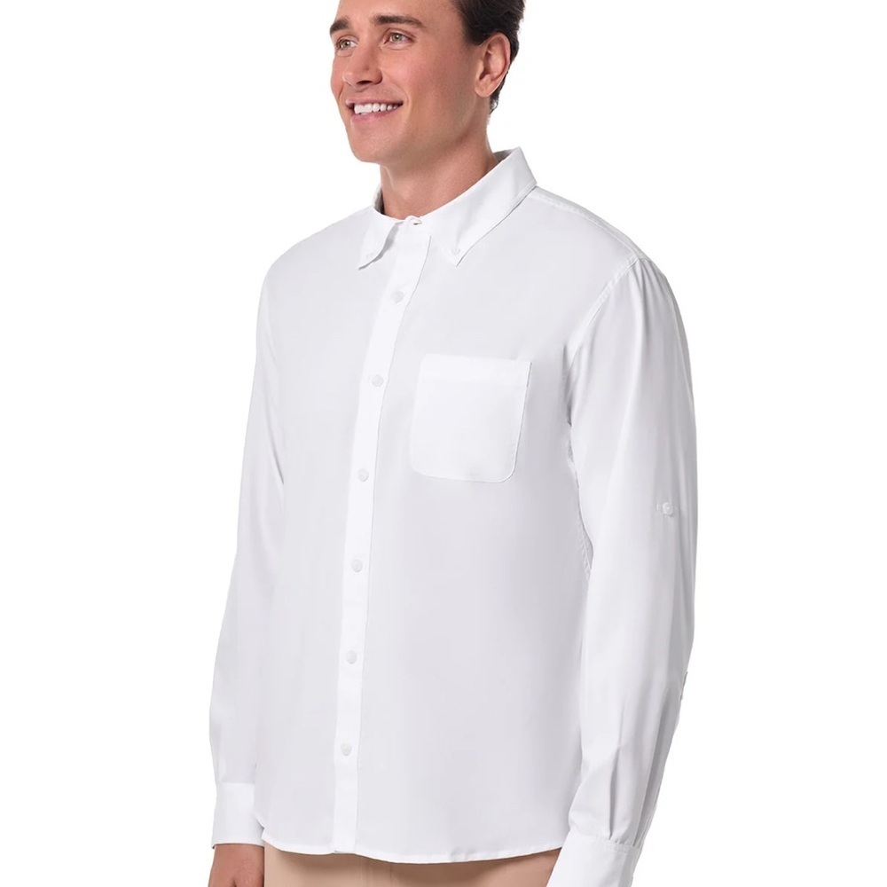Coolibar Men's Aricia Sun Shirt White XL - Picture 1 of 14